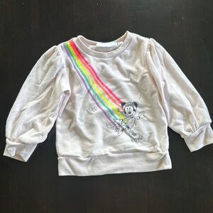 Disney Red and White Hoodie with Cartoon Design